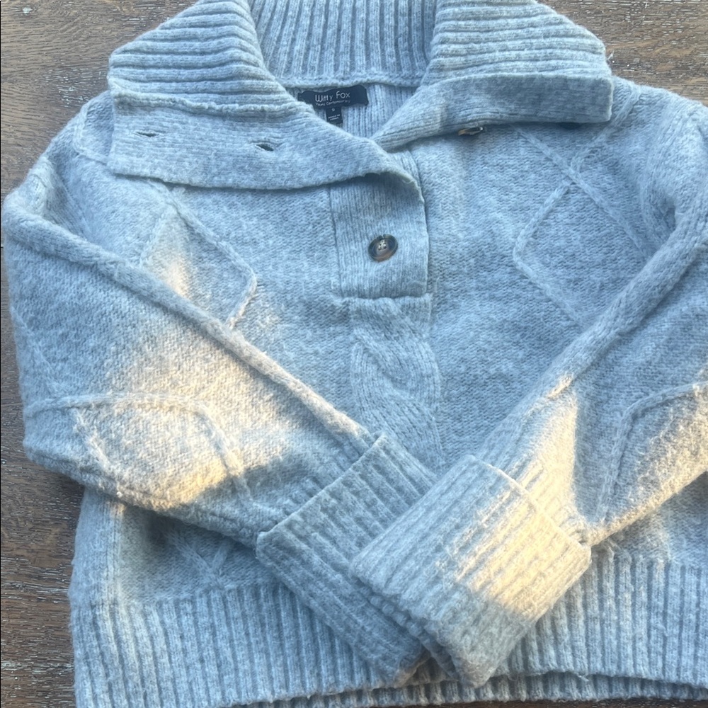 Gray Cowl Neck Sweater